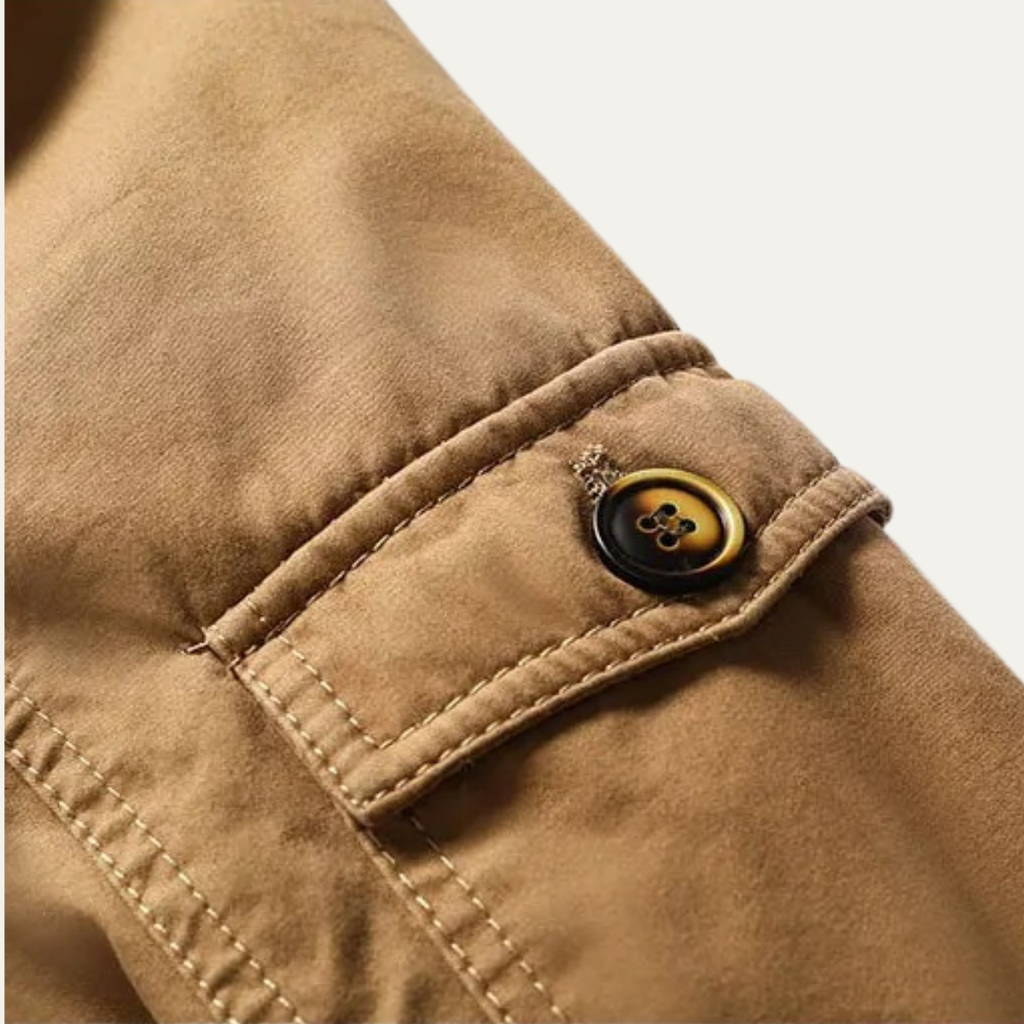 Warm Men's Fleece Lined Hooded Parka Coat
