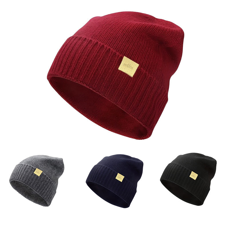 Pandaize Premium Merino Wool Knit Beanie | Unisex Solid Color Skull Cap for Winter
