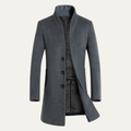 Classic Men's Warm Wool Winter Overcoat
