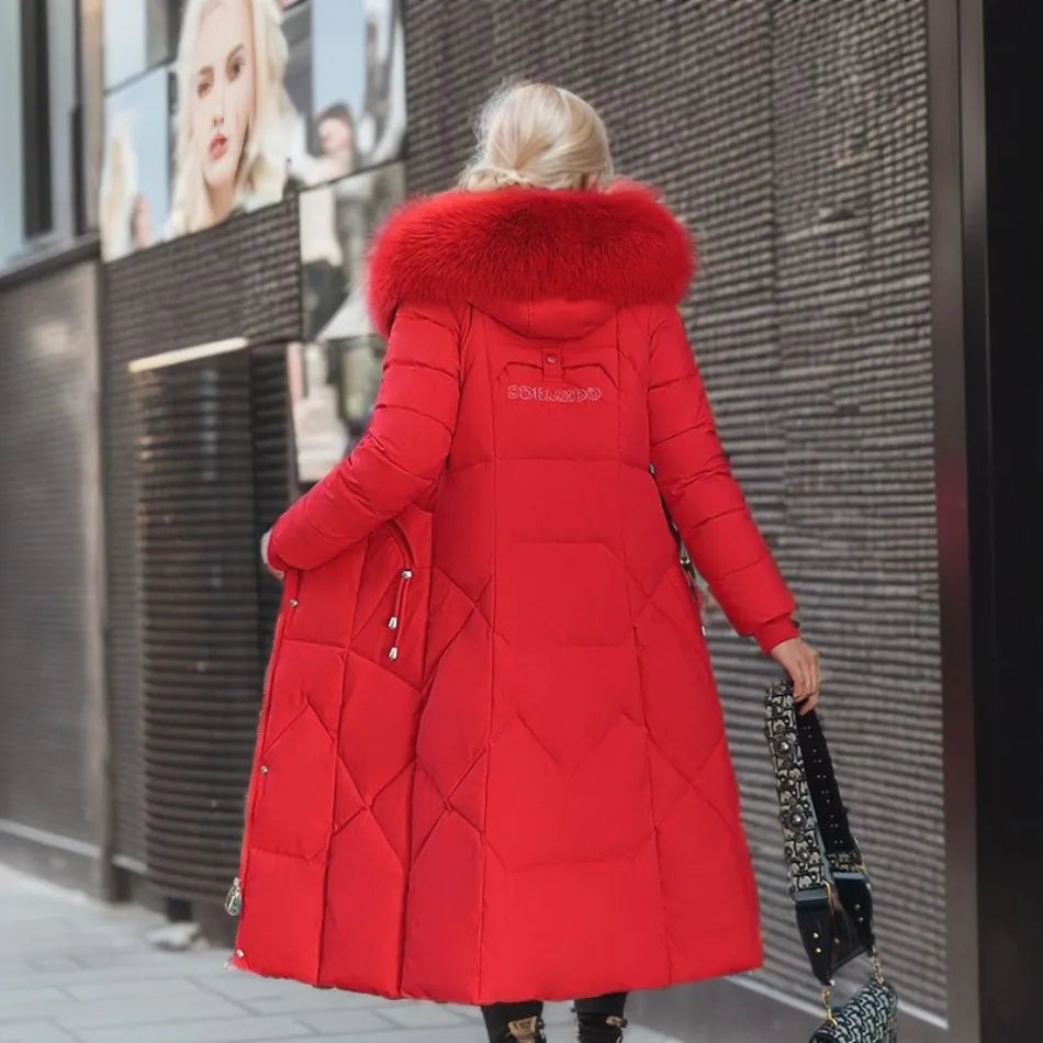 Warm Women's Quilted Down Parka Jacket