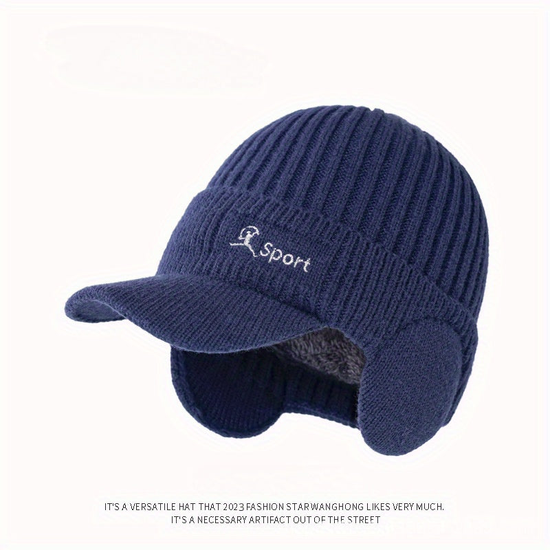 Pandaize Cozy Unisex Fleece-Lined Hat for Winter