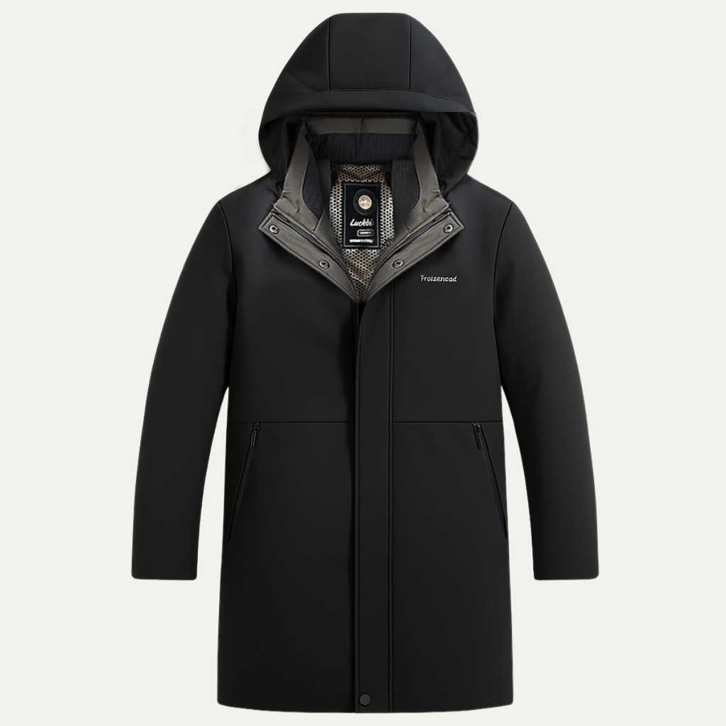 Insulated Men's Waterproof Parka Coat with Hood