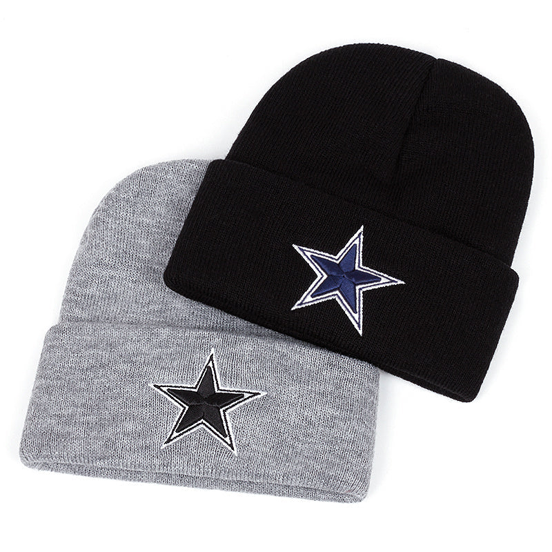 Pandaize Winter Knitted Star Beanie: Stylish Ear-Warming Hat for Outdoor Activities
