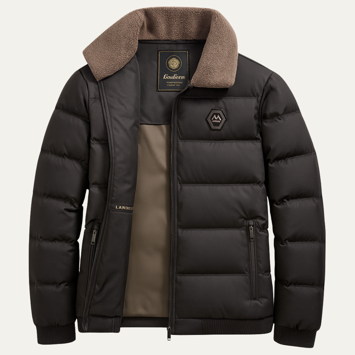 Insulated Mens Thermal Quilted Winter Parka Jacket
