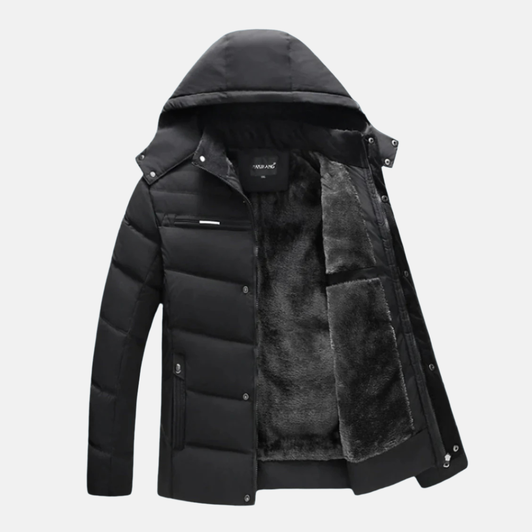 Warm Quilted Puffer Coat | Hooded Casual Fit Jacket
