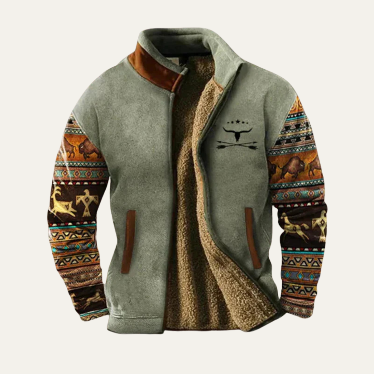 Classic Men's Fleece Lined Parka Winter Jacket