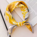 Sherbet Floral Print Silk Square Scarf