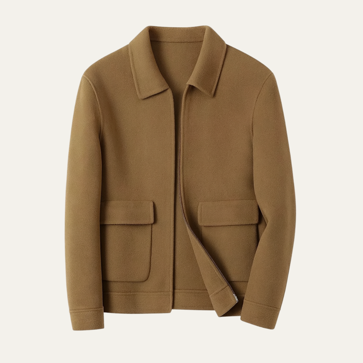 Warm Mens Quilted Zipper Winter Coat