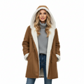Soft Fleece Hoodie Coat for Women – Warm Winter Jacket