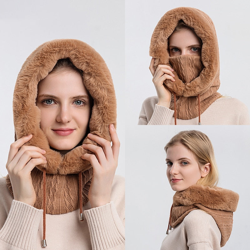 Warm Women's Scarf and Beanie Set - Isabella
