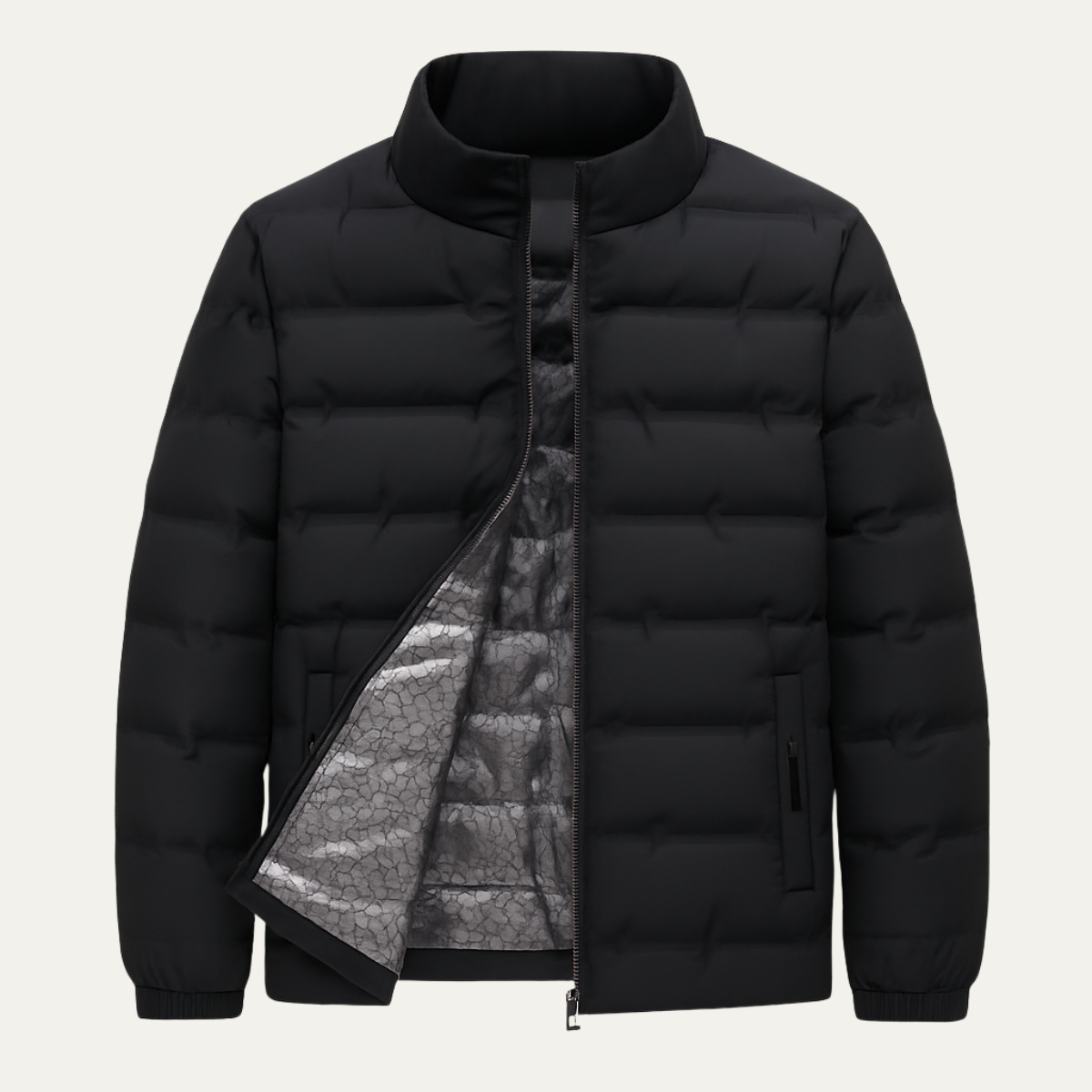 Warm Men's Insulated Ski Jacket with Thermal Lining