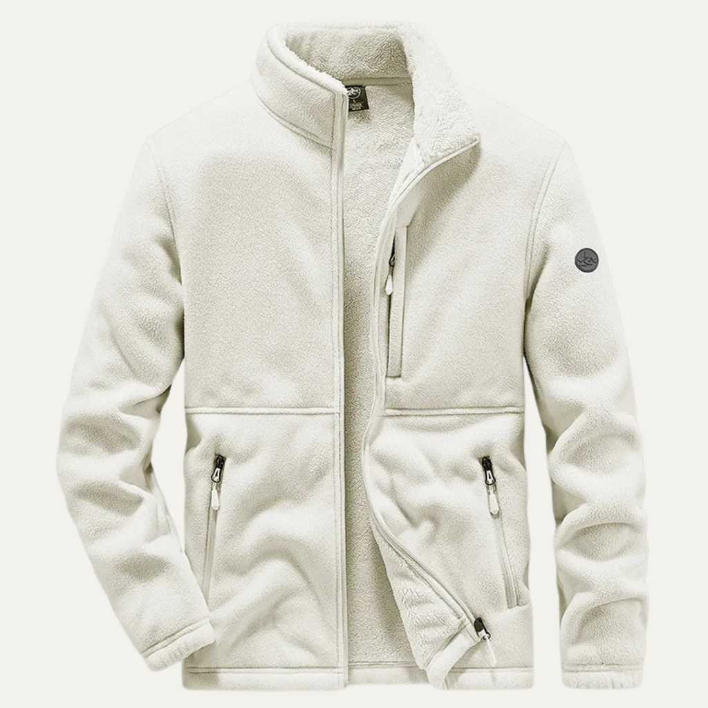 Warm Mens Fleece Zip Up Winter Coat