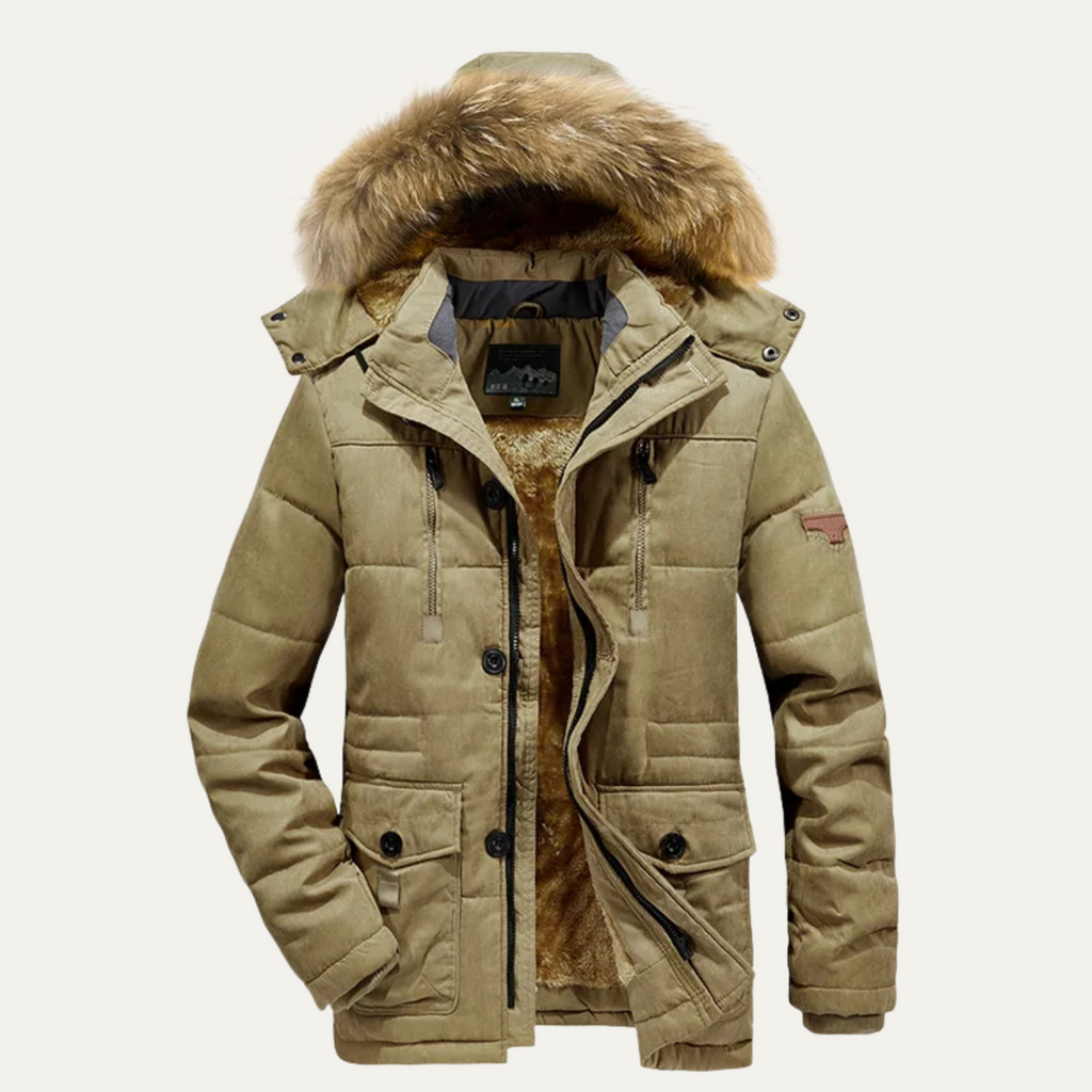 Thermal Men's Insulated Fleece Parka Coat