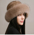 Luxury Fur Winter Beanie Hat