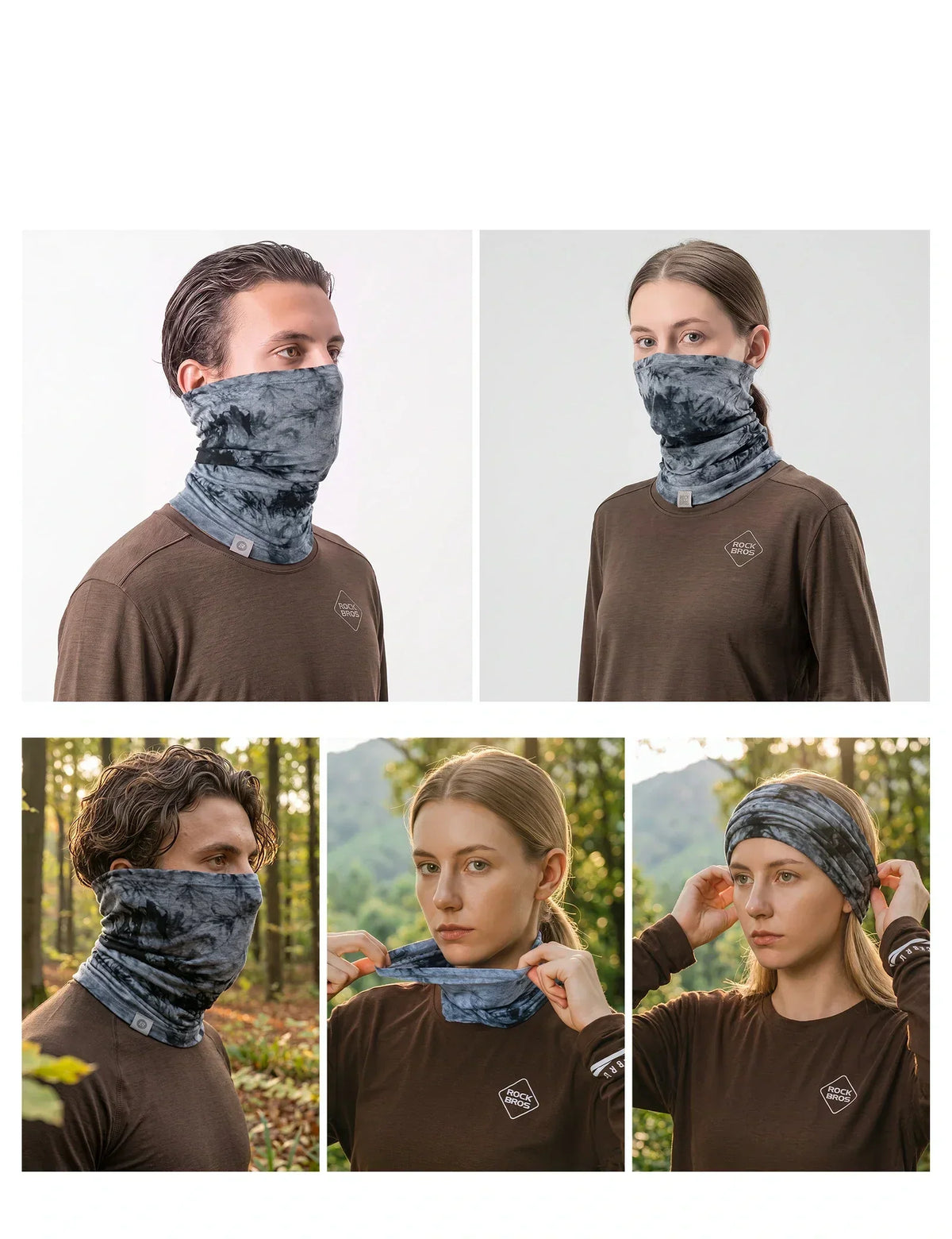 Tencel Wool Winter Cycling Balaclava, Windproof Helmet Liner Neck Gaiter