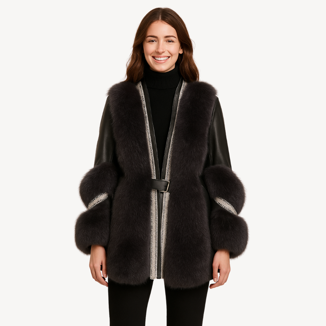 Luxurious Women's Long Fur Jacket