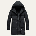 Warm Men's Down Parka Coat with Hood