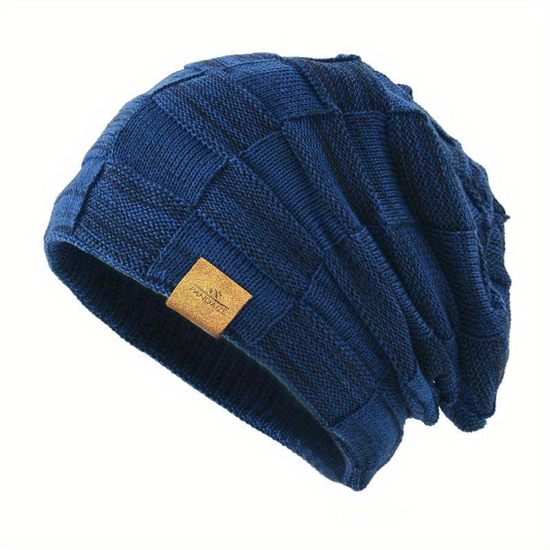 Pandaize Luxe-Knit Beanie - Soft Mixed-Color Unisex Winter Essential
