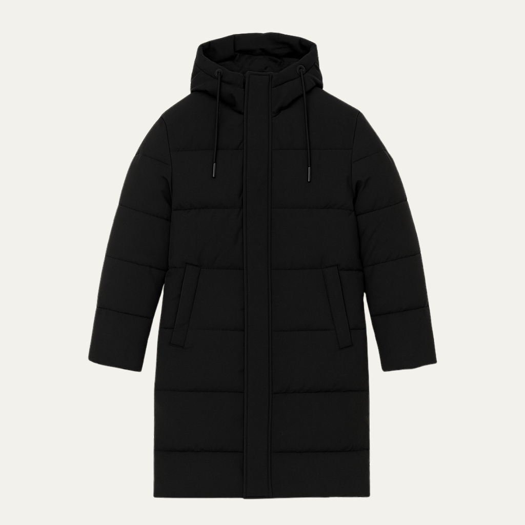 Warm Men's Puffer Hooded Parka Jacket