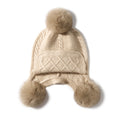 Cozy Cashmere Beanie with Genuine Fur Pom