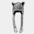Cute Fox Ear Beanie with Braids - Cozy Winter Hat