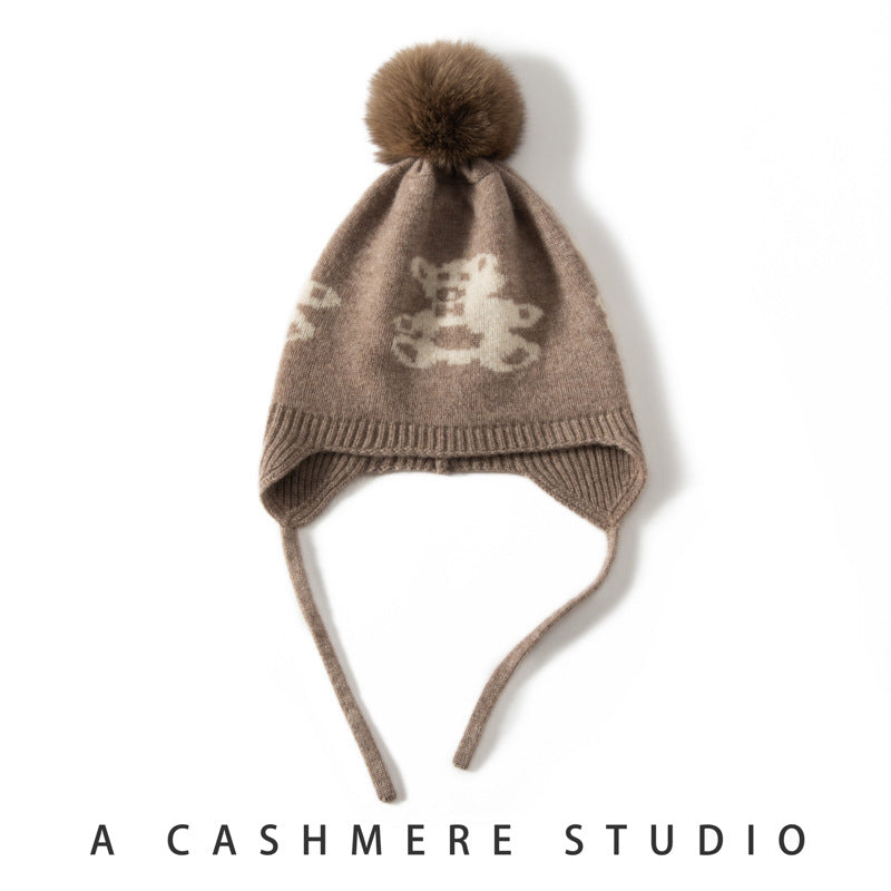 Cozy Kids' Cashmere Hat - Warm Ear Protection