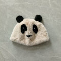 Cute Panda Faux Mink Earflap Hat - Cozy Winter Warmth