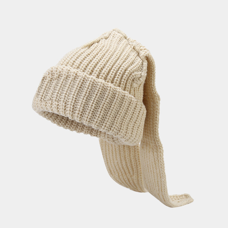 Cute Rabbit Ear Knit Hat for Cozy Winter Warmth