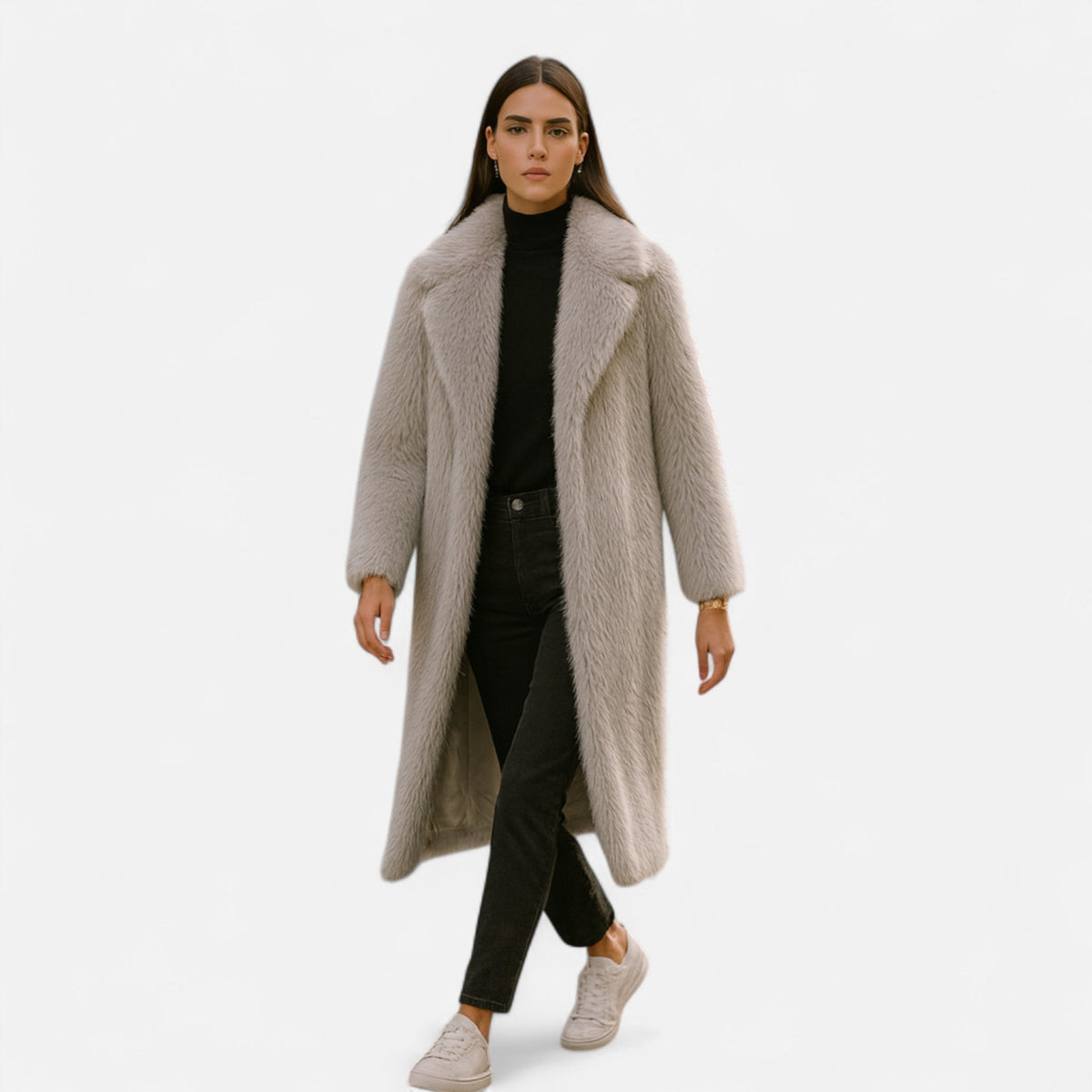 Luxury Ladies Full Length Fur Winter Coat
