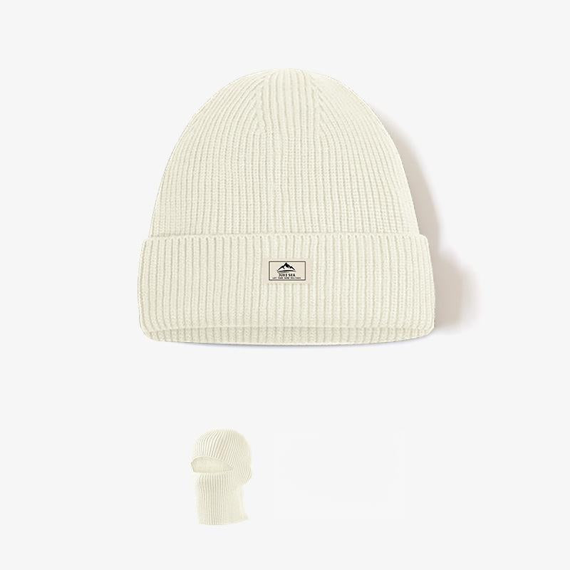 Thickened Knitted Beanie Balaclava 2-in-1 - Winter Warm Cold-Proof Headgear - Unisex Versatile Hat