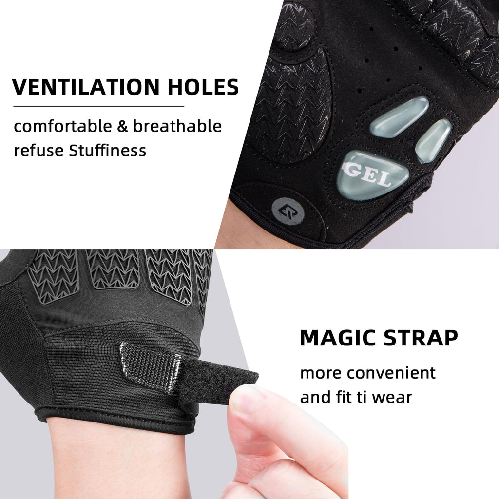 ROCKBROS Winter Cycling Windproof Anti-Slip Thermal Bike Gloves for Cycling,Biking,Running