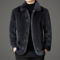 Luxurious Mink Collar Jacket