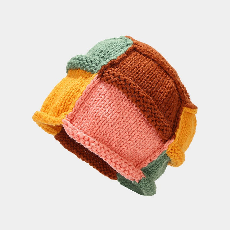 Japanese Knit Earflap Hat - Cozy Contrast Wool