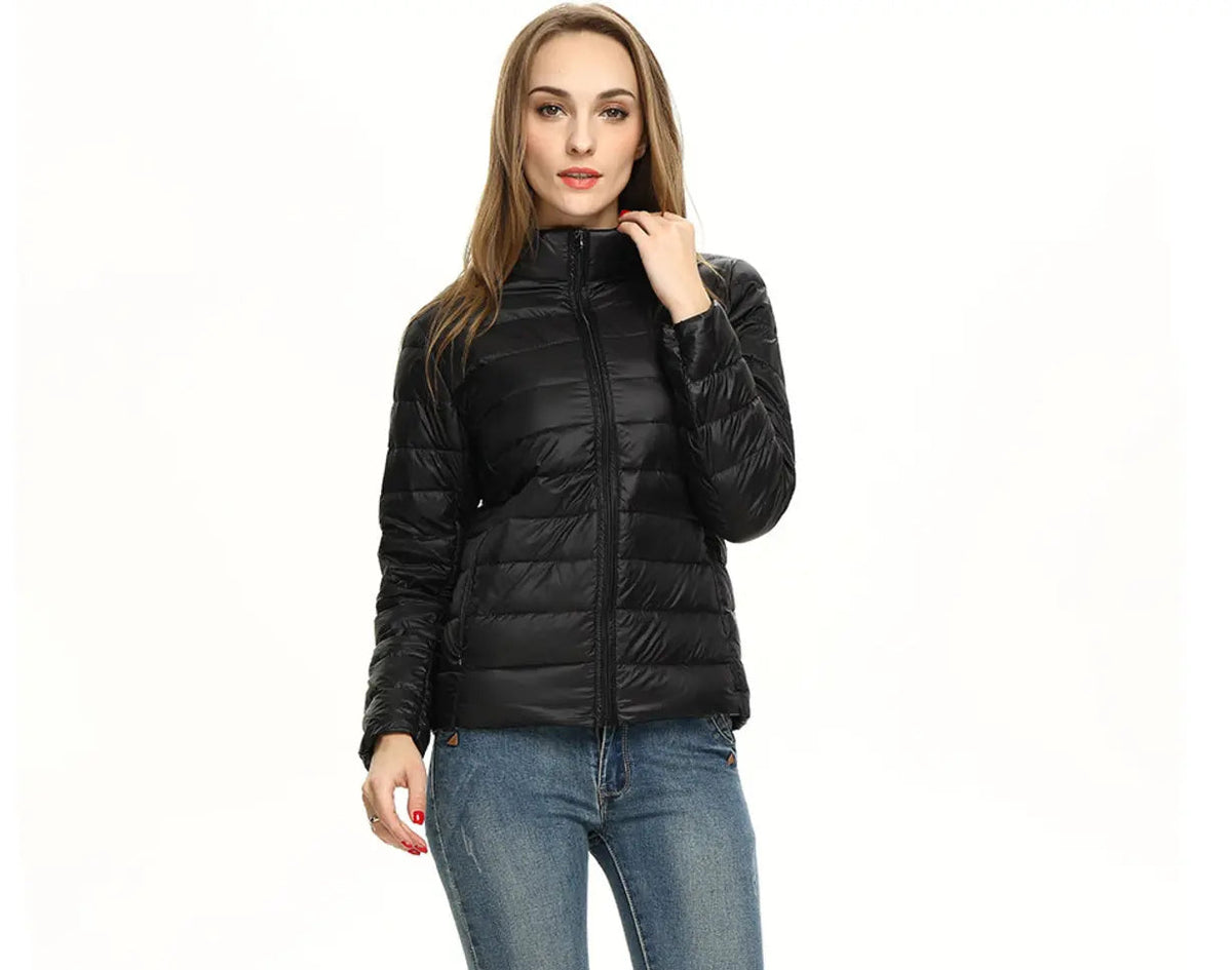 Warm Women's Down Coat - Slim Fit Winter Jacket