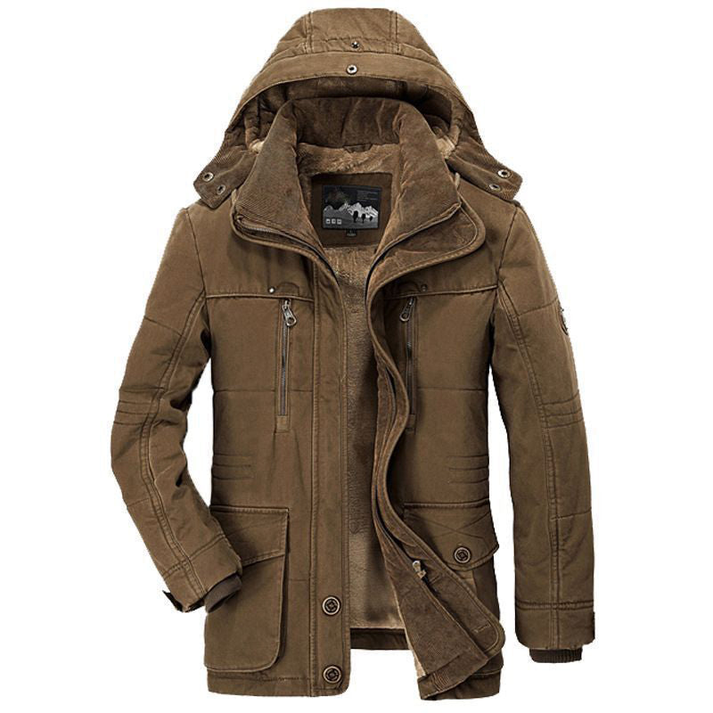 Warm Fleece Lined Water Resistant Parka Jacket
