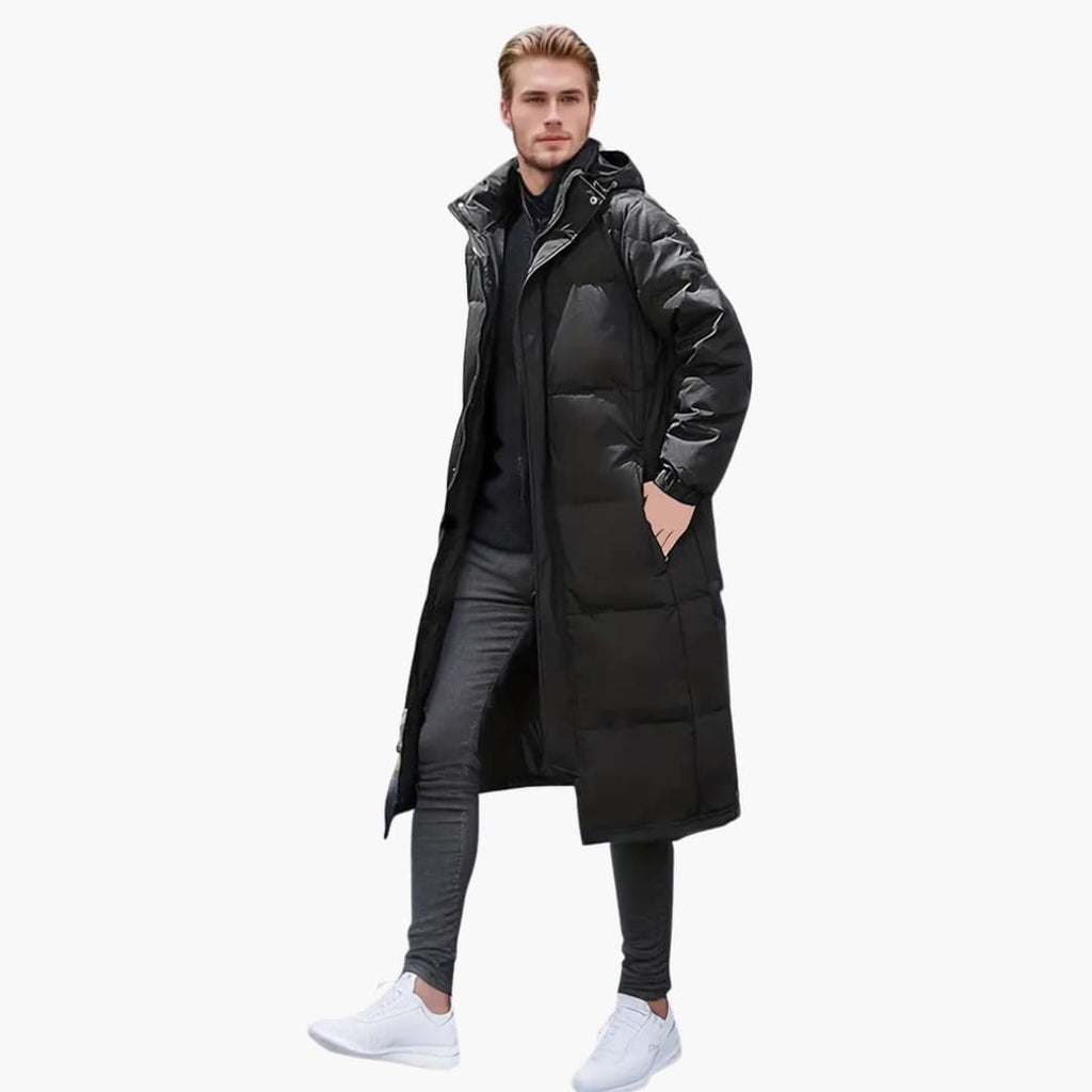 Warm Waterproof Parka Coat for Men with Hood