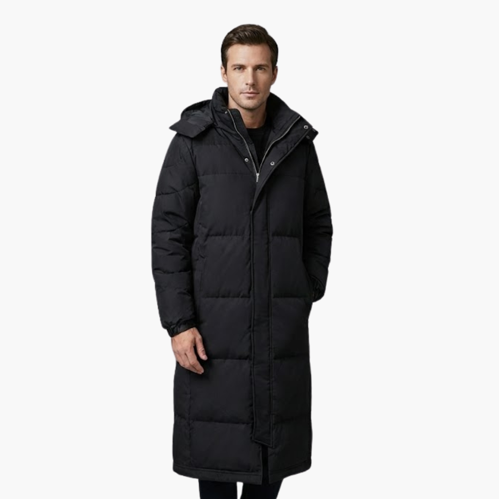 Warm Insulated Men's Winter Coat Full Zip