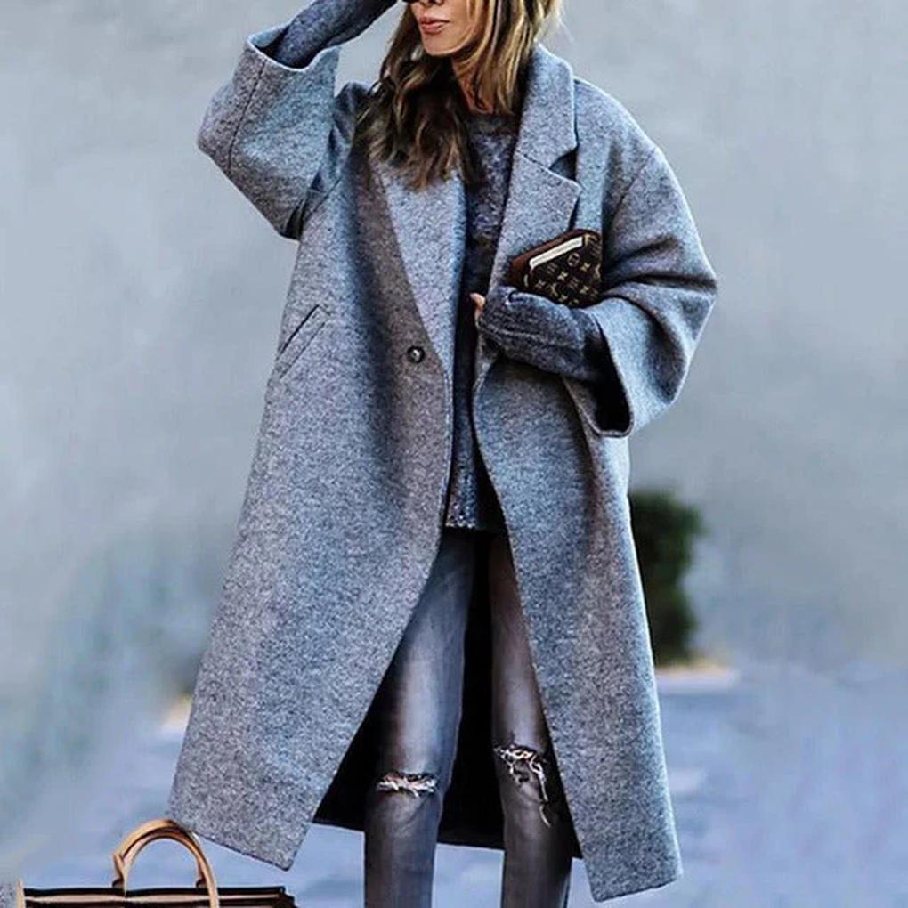 Cozy Winter Long Coat – Thermal Outerwear for Cold Days