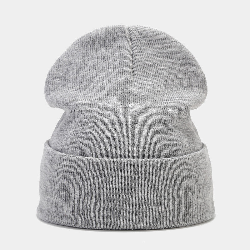 High-Quality Knit Beanie for Men and Women - Stylish Outdoor Cold Hat for Fall/Winter, Solid Color, Trendy Warmth, Light Layers Hat