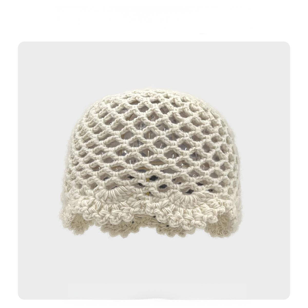 Vintage Openwork Knit Beanie - Tie-Dye, Slouchy Fit, Warm for Outdoor Commute & Gatherings