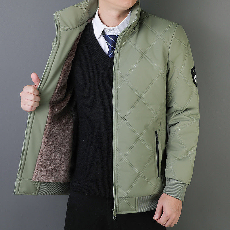 Men's Padded Coat Regular Fit Warm Zip Jacket