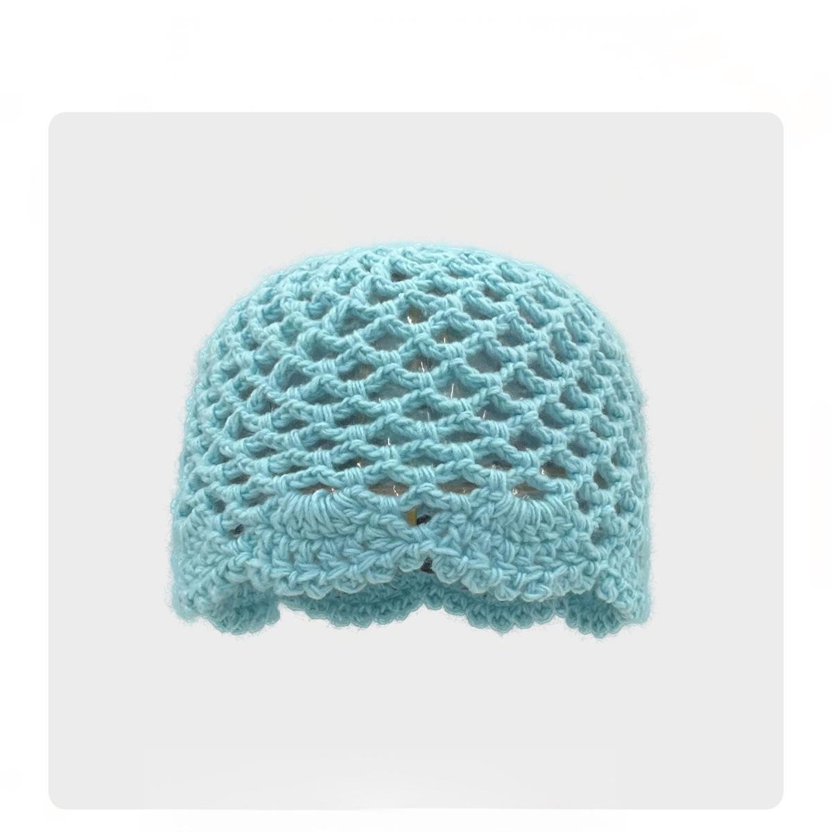 Vintage Openwork Knit Beanie - Tie-Dye, Slouchy Fit, Warm for Outdoor Commute & Gatherings