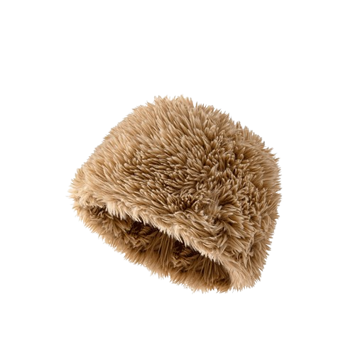 Pandaize Faux Fur Warm Plush Hat for Autumn and Winter, Thickened Fisherman Hat for Cold Weather Protection
