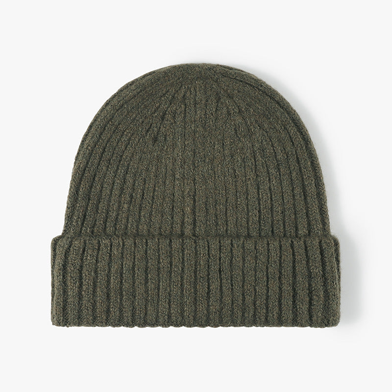 Versatile Unisex Winter Hat: Warm Wool, Brimless, Thick Knit, Perfect for Autumn and Winter