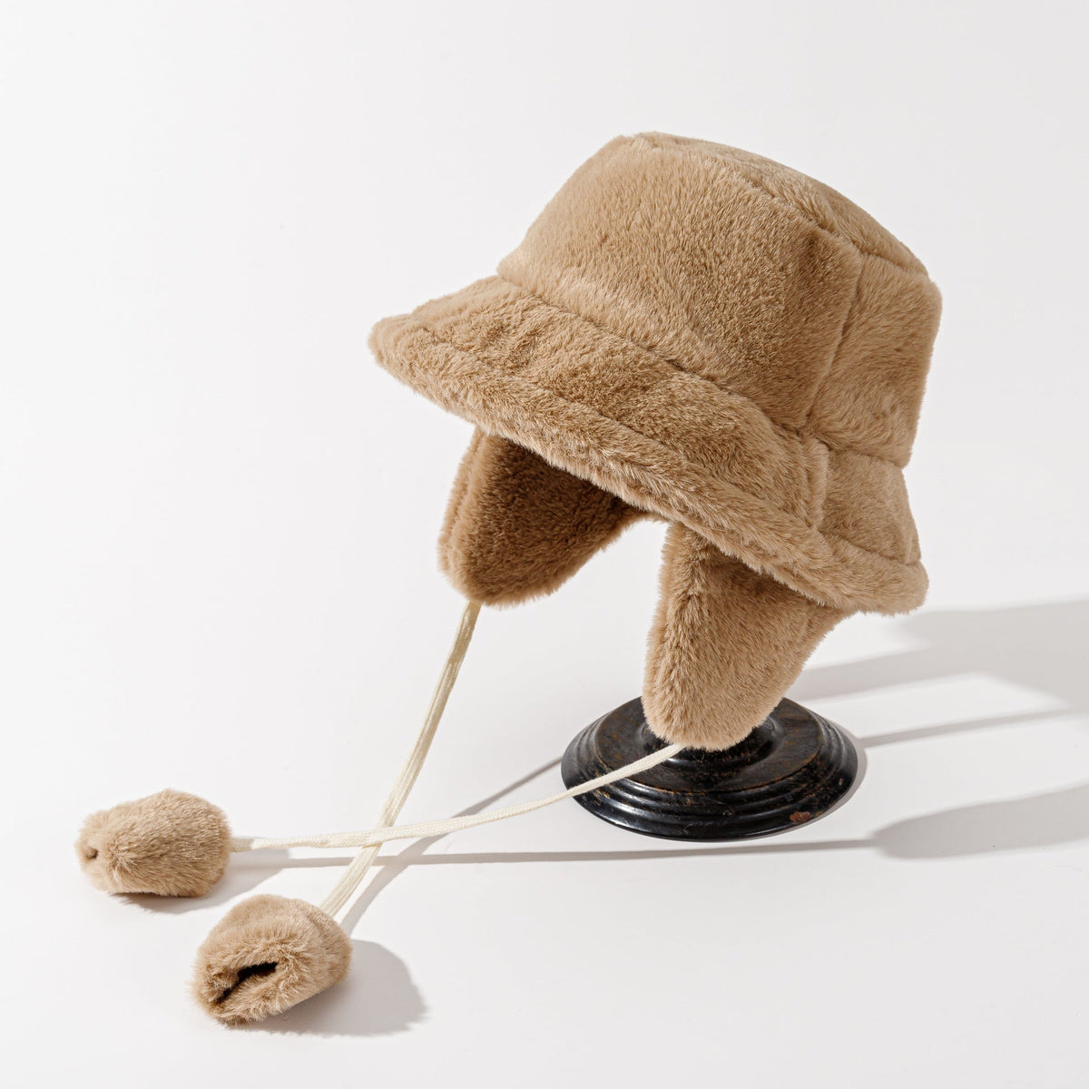 Pandaize Winter Plush Bucket Hat for Women – Thick Fleece-Lined Warm Ear Protection Hat, Cozy & Stylish Cold Weather Fashion