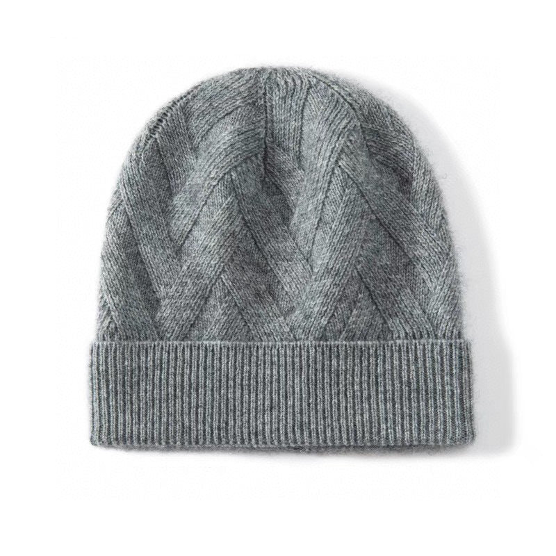 Pandaize Cashmere Winter Hat - Stylish, High-End, Soft Knit for Cold Weather