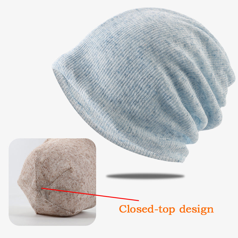 Pandaize Summer Breathable Hollow-out Slouchy Beanie | 2-in-1 Beanie & Neck Warmer