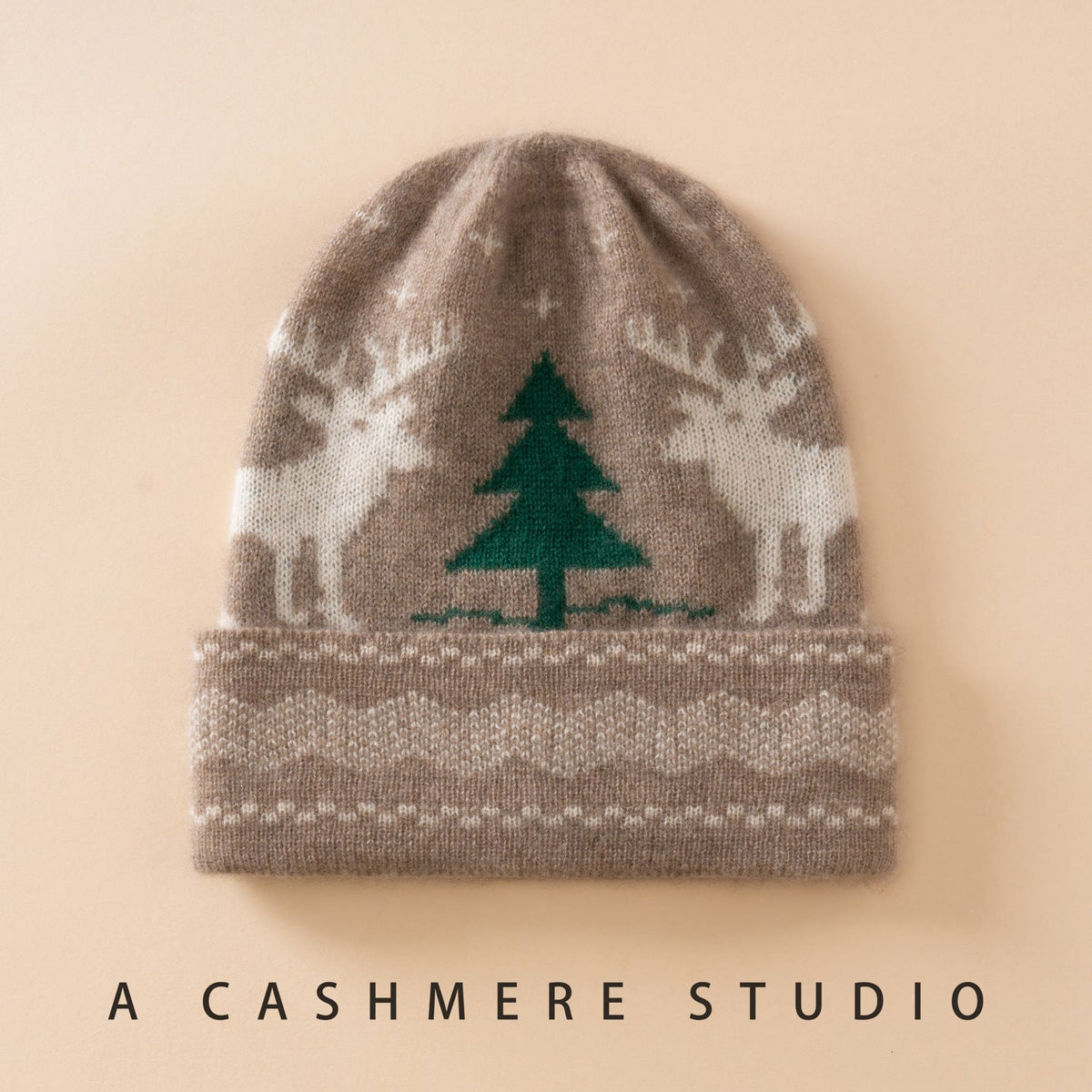 Pure Cashmere Kids Christmas Beanie