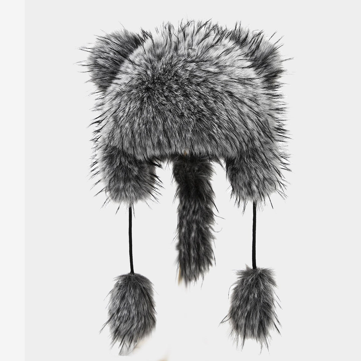 Plush Raccoon Lei Feng Hat - Cozy Winter Warmth