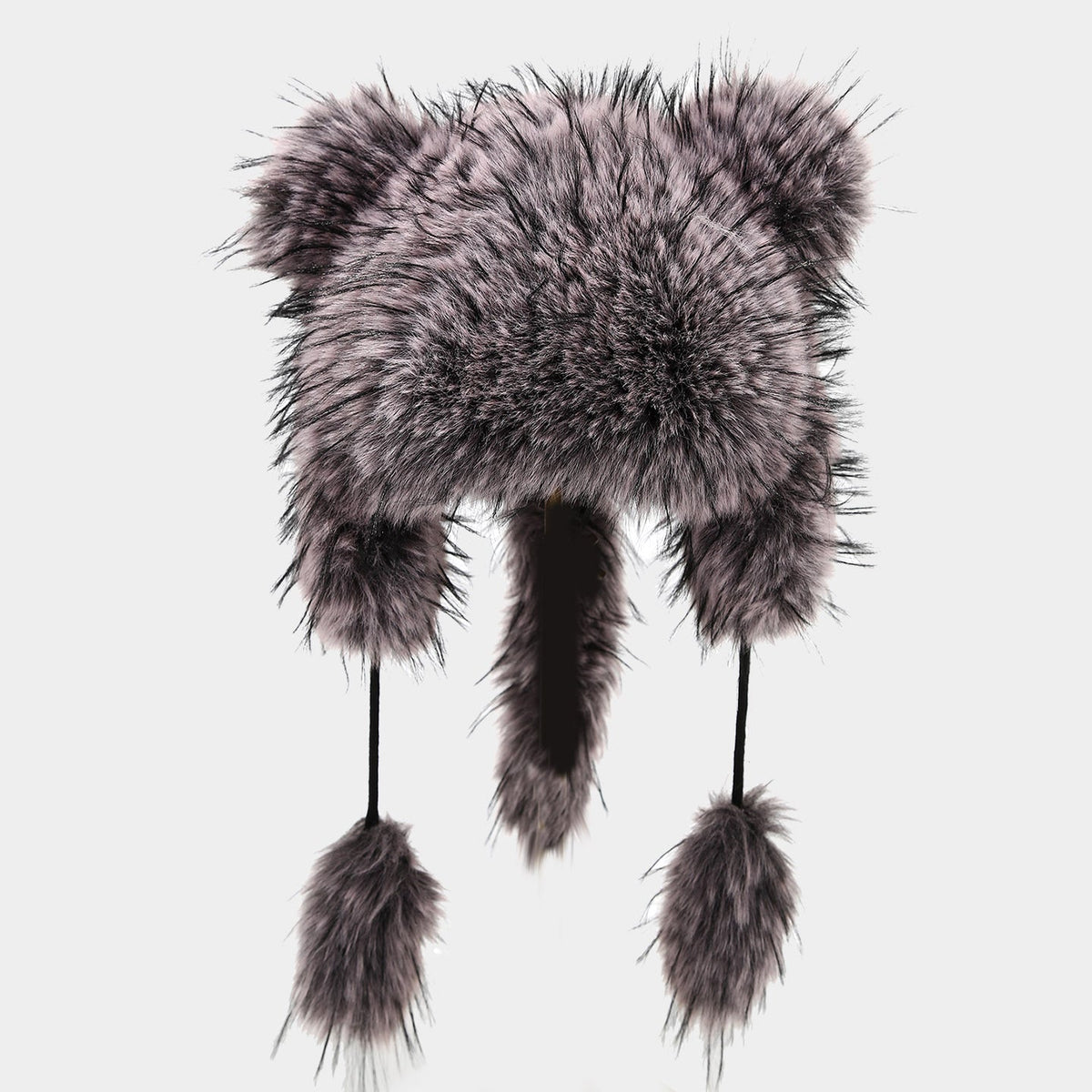 Plush Raccoon Lei Feng Hat - Cozy Winter Warmth